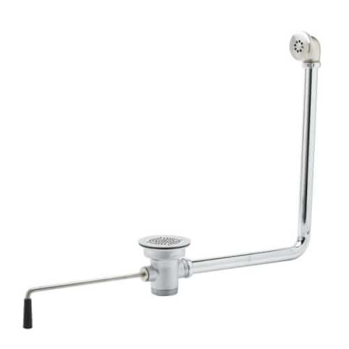 Main product image of Rotary Waste Valve w/ Twist Handle, 3-1/2" x 2" w/ Overflow, NPT Adapter, B-3950-01