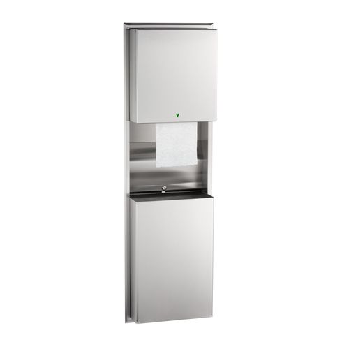 Main product image of B-3974 ClassicSeries Recessed Automatic Universal Roll Paper Towel Dispenser/Waste Receptacle (Satin)