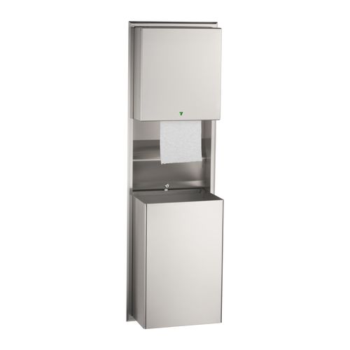Main product image of B-39747 ClassicSeries Recessed Automatic Universal Roll Paper Towel Dispenser/Waste Receptacle (Satin)