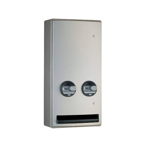 Main product image of B-47069C Surface-Mounted Napkin/Tampon Vendor, Free Vend (Satin)