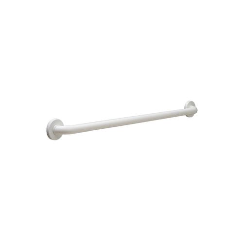 Main product image of B-580616 18" x 1-1/4" Diameter Vinyl-coated Grab Bar w/ Snap Flange (White)