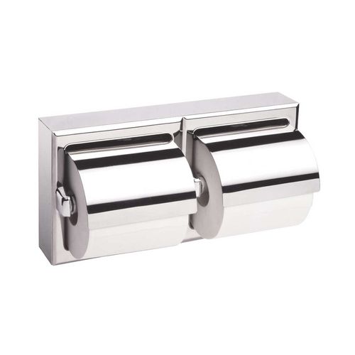 Main product image of B-69997 Surface-Mounted Toilet Tissue Dispenser w/ Hoods (Satin)