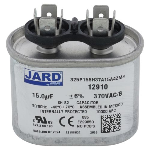 Main product image of 15MFD 370v Oval Run Capacitor, B03-002AS