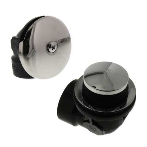 Main product image of Bath Waste Standard Half Kit - CP Toe Pop-Up Drain w/ 1 Hole Face Plate (ABS)