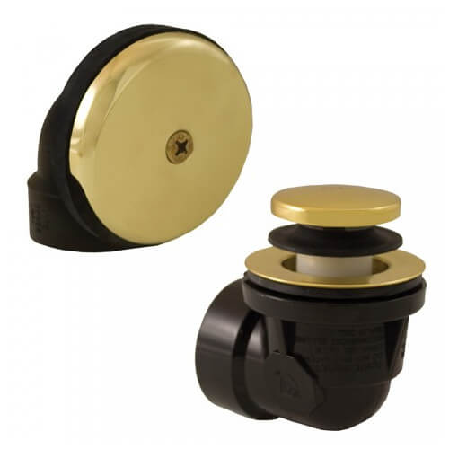 Main product image of Bath Waste Standard Half Kit - PB Toe Pop-Up Drain w/ 1 Hole Face Plate (ABS)