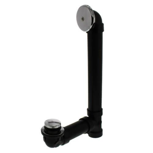 Main product image of Bath Waste Standard Full Kit - CP Toe Pop-Up Drain w/ 1 Hole Face Plate (ABS)