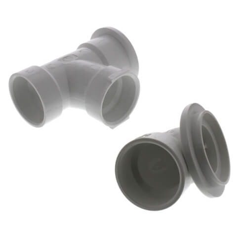 Main product image of Bath Waste T-Waste Half Kit - CP Friction Lift Drain w/ 1 Hole Face Plate (PVC)