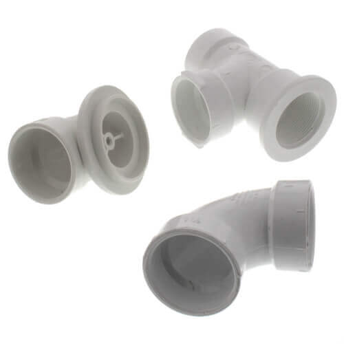 Main product image of Bath Waste T-Waste Full Kit - CP Friction Lift Drain w/ 1 Hole Face Plate (PVC)