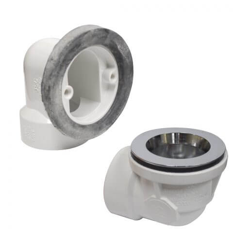 Main product image of Standard PVC Bath Waste Rough-In Kit w/ CP Lift & Turn Drain Body (2 Hole)