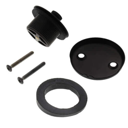 Main product image of Bath Waste Standard Half Kit - RB Lift & Turn Drain w/ 2 Hole Face Plate (PVC)