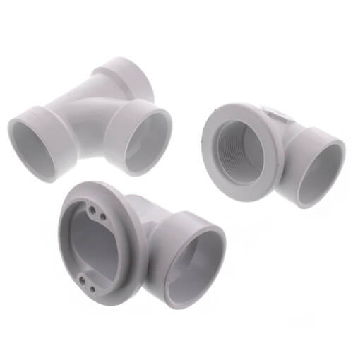 Main product image of Bath Waste Standard Full Kit - CP Lift & Turn Drain w/ 2 Hole Face Plate (PVC)