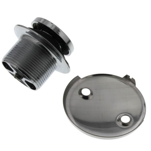 Main product image of Bath Waste Standard Full Kit - CP Toe Pop-Up Drain w/ 2 Hole Face Plate (ABS)