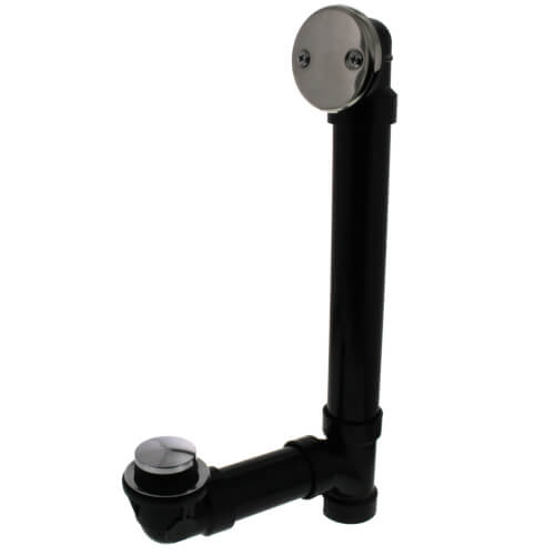 Main product image of Bath Waste Standard Full Kit - CP Toe Pop-Up Drain w/ 2 Hole Face Plate (ABS)