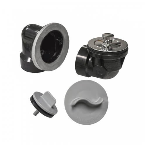 Main product image of Standard ABS Bath Waste Rough-In Kit w/ CP Lift & Turn Drain Body & Test Kit (1 Hole)