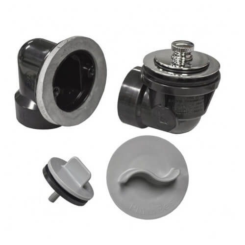 Main product image of Standard ABS Bath Waste Rough-In Kit w/ CP Friction Lift Drain Body & Test Kit (1 Hole)