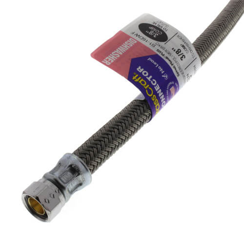 Main product image of 16" Speedi Plumb PLUS Dishwasher Connector (3/8" x 3/8" Compression)