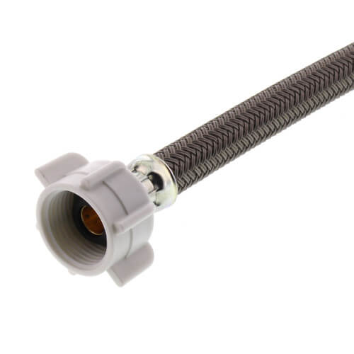 Main product image of 20" Polymer Coated Braided Toilet Adapter (3/8" Compression x 7/8" Ballcock)