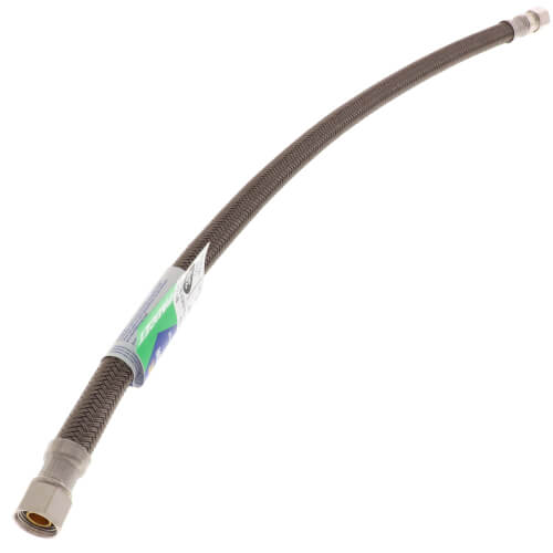 Main product image of 20" Polymer Coated Braided Hose Faucet Connector (3/8" Compression x 3/8" O.D. Compression)