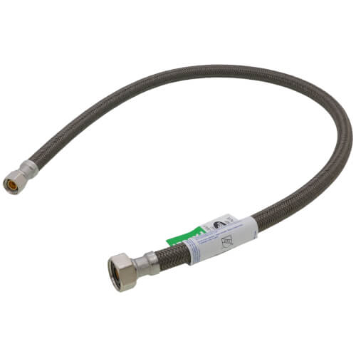 Main product image of 30" Polymer Coated Braided Hose Faucet Connector (3/8" Compression x 1/2" FIP)