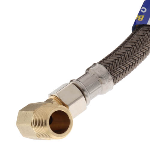Main product image of 60" Speedi Plumb PLUS Dishwasher Connector w/ MIP Elbow (3/8" x 3/8" Compression)