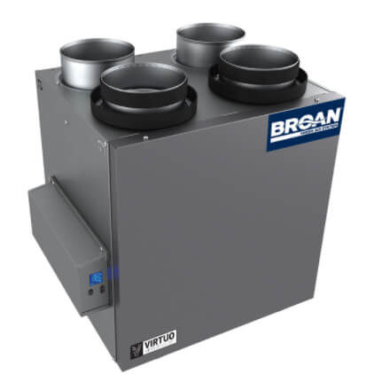 Main product image of 130 CFM AI Series Energy Recovery Ventilator w/ Top Ports (67% Efficiency)