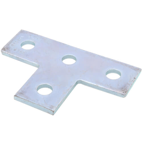 B133ZN - Cooper B-Line B133ZN - Four Hole Tee Plate Fitting (Zinc)