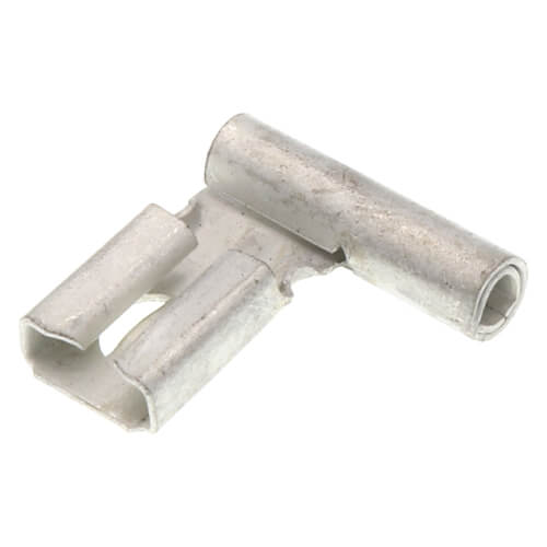 Main product image of 0.58" x 0.62" Non-Insulated 90-Degree Flag Female Disconnect, 0.250" x 0.32" Tab, 16-14 AWG