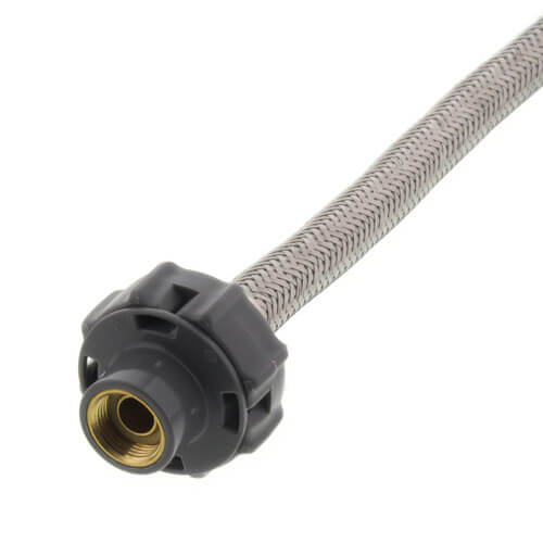 Main product image of 12" Universal Click Seal Braided Stainless Steel Hose Faucet Connector (3/8" Compression x 1/2" FIP)