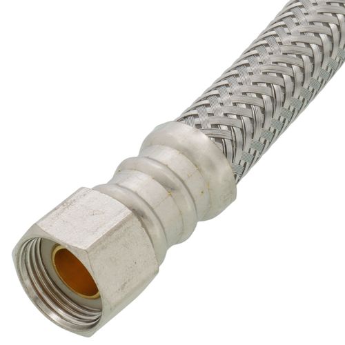 Main product image of B1F20 20" Braided Stainless Steel Hose Faucet Connector (3/8" Compression x 1/2" FIP)