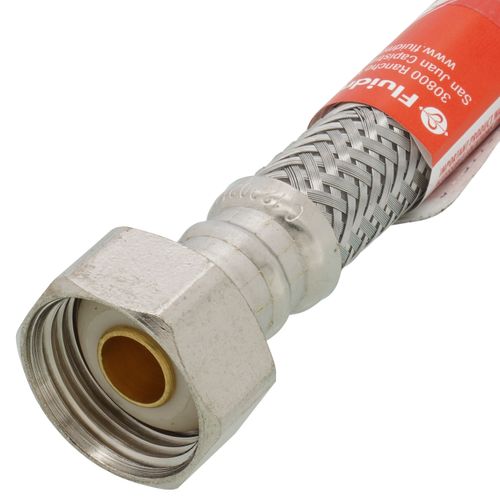 Main product image of B1F20 20" Braided Stainless Steel Hose Faucet Connector (3/8" Compression x 1/2" FIP)
