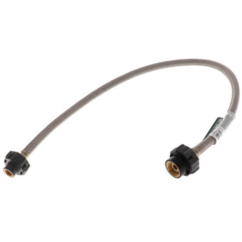 Main product image of 30" Click Seal Braided Stainless Steel Hose Faucet Connector (3/8" Compression x 1/2" FIP)