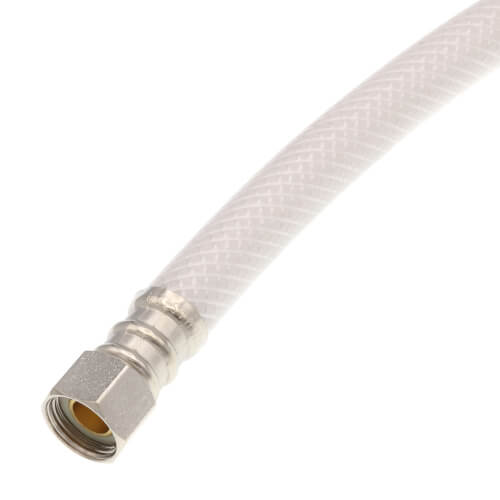 Main product image of 12" Reinforced Vinyl Braided Hose Faucet Supply Connector (3/8" Compression x 1/2" FIP)