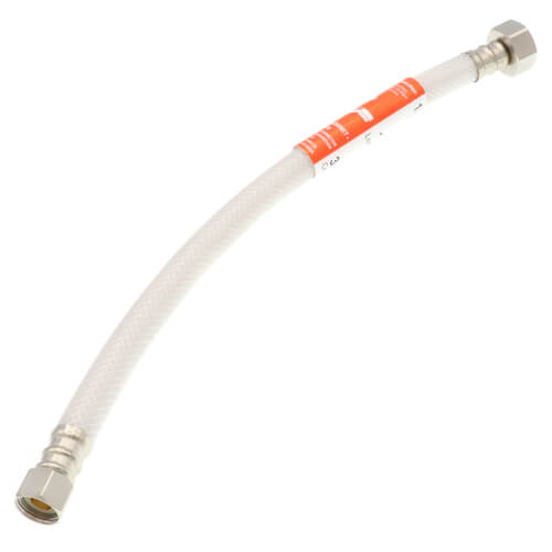 Main product image of 12" Reinforced Vinyl Braided Hose Faucet Supply Connector (3/8" Compression x 1/2" FIP)