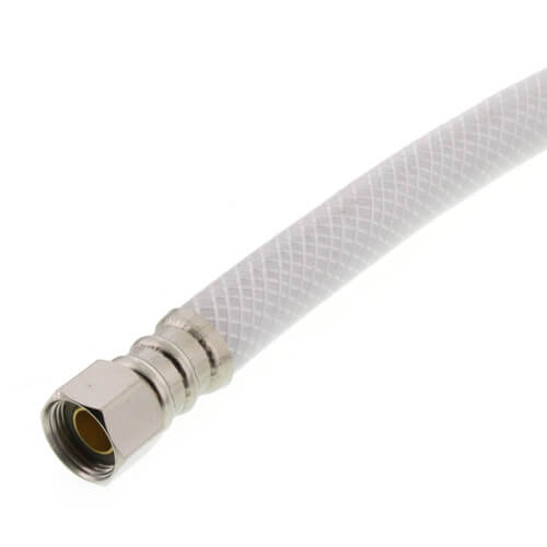 Main product image of 20" Reinforced Vinyl Braided Hose Faucet Supply Connector (3/8" Compression x 1/2" FIP)