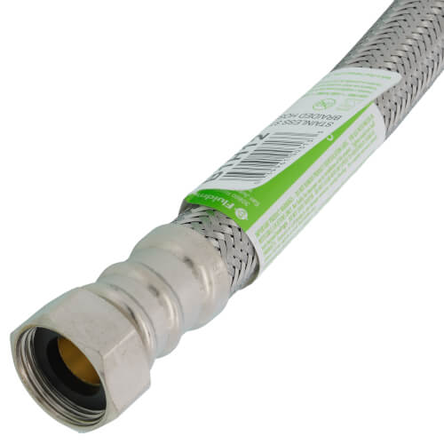 Main product image of 3/4" FIP No-Burst Braided Hose Water Heater Connector (12" Length)