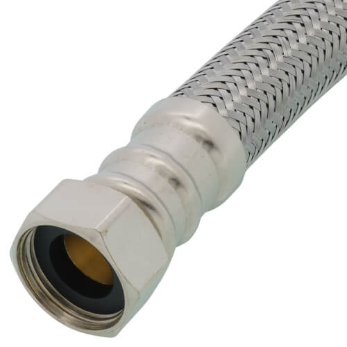 Main product image of 3/4" FIP No-Burst Braided Hose Water Heater Connector (12" Length)