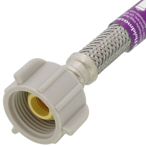 Main product image of 12" Braided Stainless Steel Hose Toilet Connector (3/8" Compression x 7/8" Ballcock)