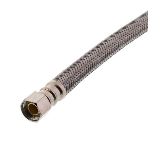 Main product image of B1T16 16" Braided Stainless Steel Hose Toilet Connector (3/8" Compression x 7/8" Ballcock)