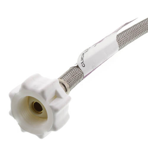 Main product image of 16" Click Seal Braided Stainless Steel Hose Toilet Connector (3/8" Compression x 7/8" Ballcock)