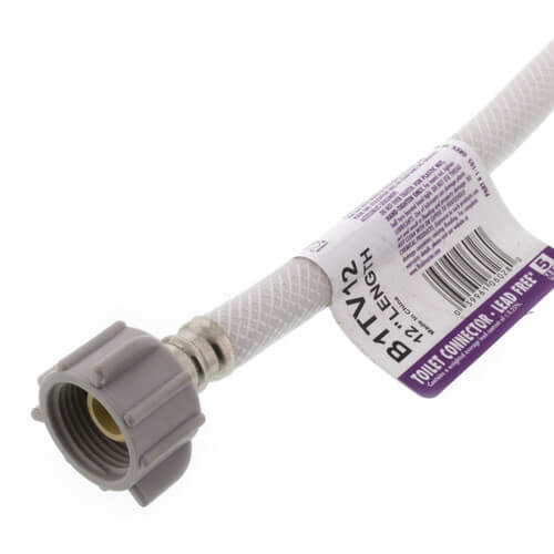 Main product image of 12" Reinforced Vinyl Toilet Supply Connector (3/8" Compression x 7/8" Ballcock)