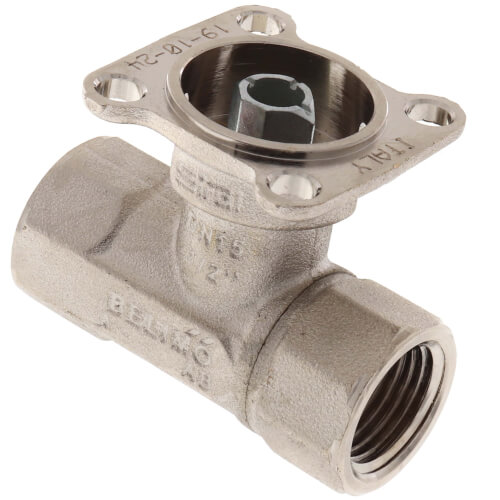 Main product image of 1/2" B2 Series, 2-Way, Characterized Control Brass Valve w/ Chrome Plated Ball/Nickel Plated Stem (0.46 Cv)