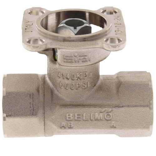 Main product image of 1/2" B2 Series, 2-Way, Characterized Control Brass Valve w/ Chrome Plated Ball/Nickel Plated Stem (0.46 Cv)