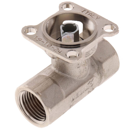 Main product image of 1/2" B2 Series, 2-Way, Characterized Control Brass Valve w/ Chrome Plated Ball/Nickel Plated Stem (0.46 Cv)