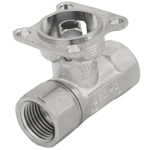 Main product image of 1/2" B2 Series, 2-Way Characterized Control Brass Valve w/ Chrome Plated Ball/Nickel Plated Stem (1.2 Cv)