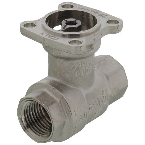 Main product image of 1/2" B2 Series, 2-Way Characterized Control Brass Valve w/ Stainless Steel Ball & Stem (7.4 Cv)