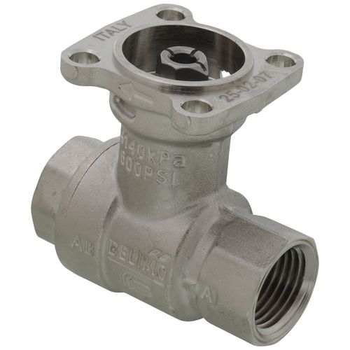 Main product image of 1/2" B2 Series, 2-Way Characterized Control Brass Valve w/ Stainless Steel Ball & Stem (7.4 Cv)