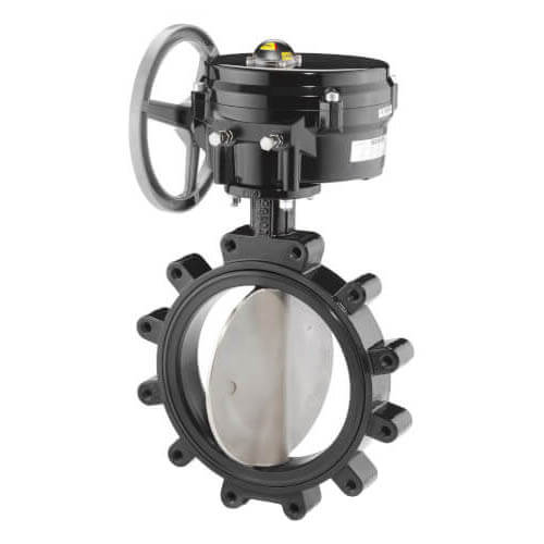 Main product image of 14" 2-Way Normally Closed Industrial Butterfly Valve, Modulating 0-10 Vdc, 120V, 6500 lb-in (175 PSI)