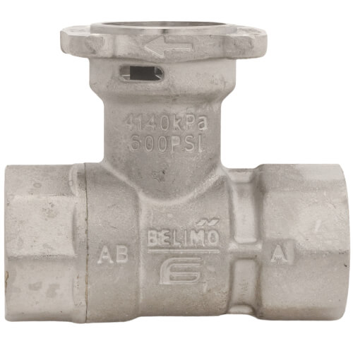 3/4" B2 Series, 2-Way Characterized Control Brass Valve w/ Stainless Steel Ball & Stem (4.7 Cv)