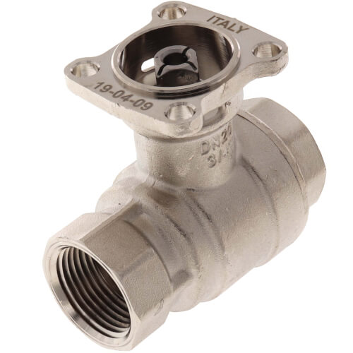 Main product image of 3/4" B2 Series, 2-Way Characterized Control Brass Valve w/ Stainless Steel Ball & Stem (24.0 Cv)