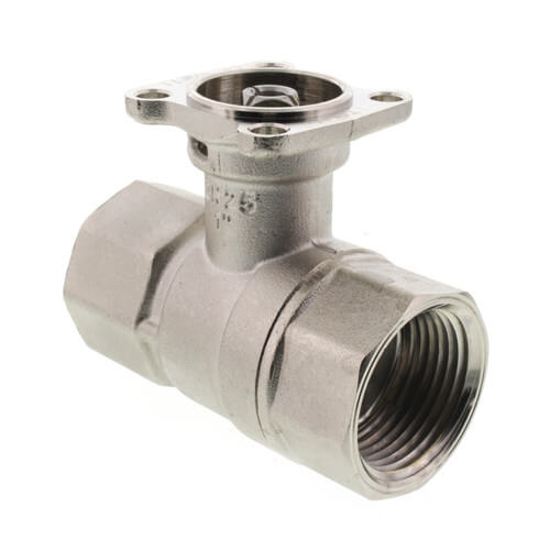 Main product image of 1" B2 Series, 2-Way Characterized Control Brass Valve w/ Stainless Steel Ball & Stem (19.0 Cv)
